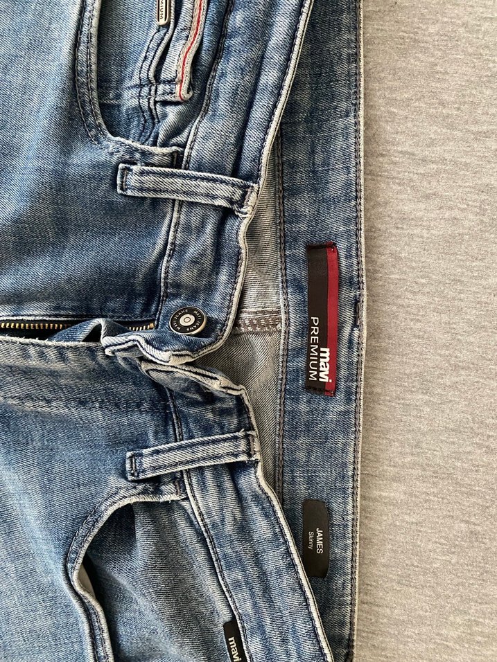 Erkek Mavi Normal Kesim Kot Pantolon - Görsel 4