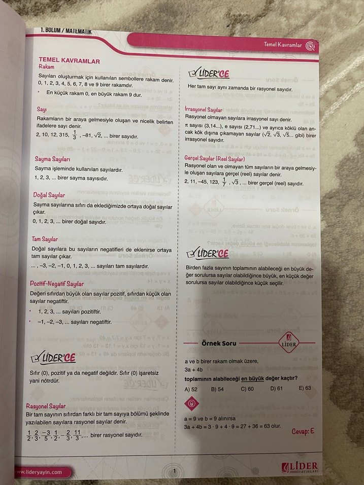 KPSS 2022 Matematik Sayısal Mantık Konu Kitabı - Görsel 3