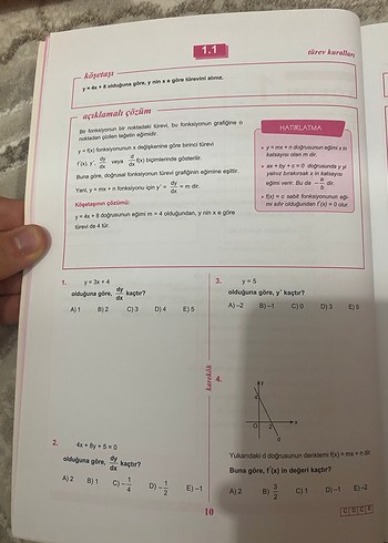 Türev Sıfırdan YKS Hazırlık Kitabı - Görsel 3