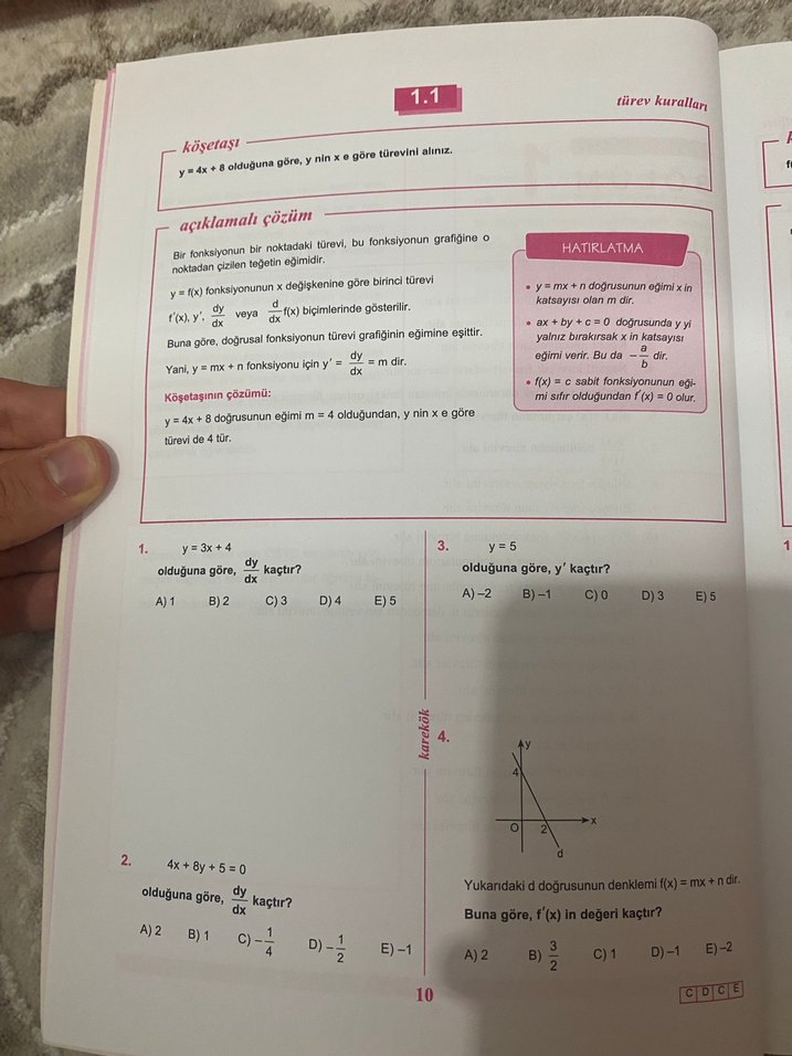 Türev Sıfırdan YKS Hazırlık Kitabı - Görsel 3