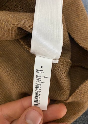 Kahverengi Boğazlı Kolsuz Kadın Süveter - Görsel 4