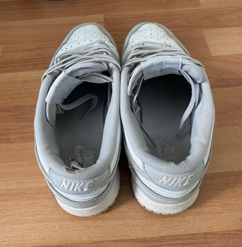 Nike Beyaz Gri Bağcıklı Erkek Spor Ayakkabı - Görsel 5