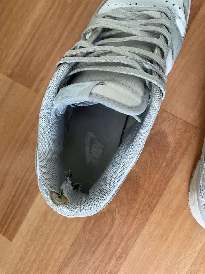 Nike Beyaz Gri Bağcıklı Erkek Spor Ayakkabı - Görsel 4