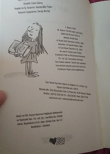 Roald Dahl - Matilda Hikaye Kitabı