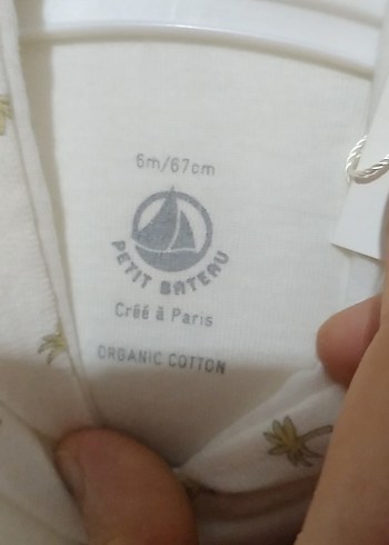 Bebek Kız Beyaz Desenli Düğmeli Tulumu - Görsel 4