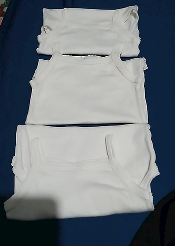 Beyaz Çocuk Atlet Body 3'lü Paket - Görsel 2