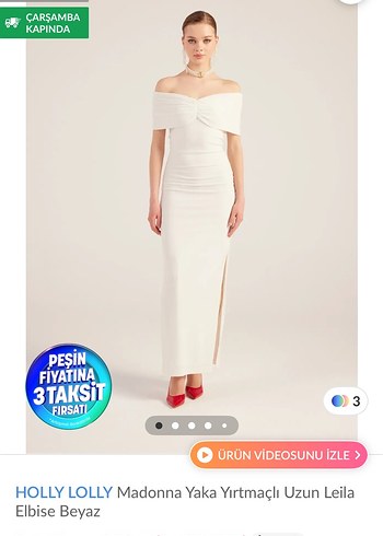 Beyaz Drapeli Straplez Uzun Elbise - Görsel 3