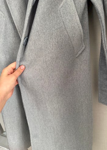 Gri Uzun Klasik Kaban - Görsel 3