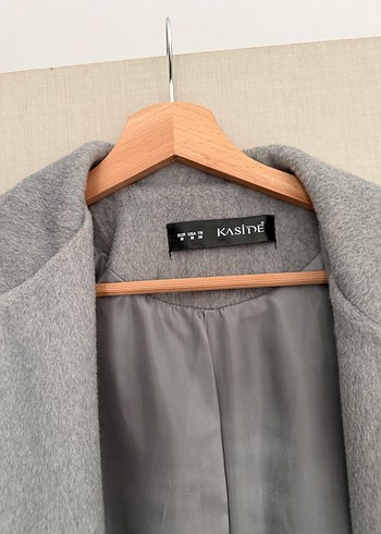 Gri Uzun Klasik Kaban - Görsel 2