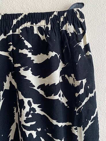 30 Beden Zebra Desen Viskon Kumaş Etek