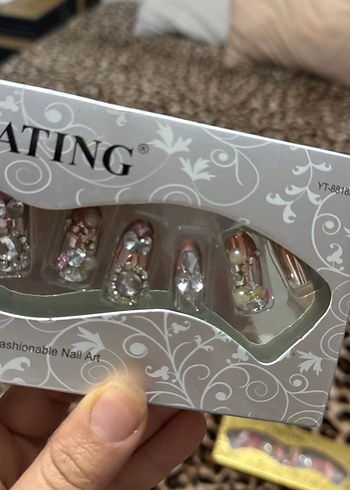 Renkli Taşlı Tırnak Süsleri OSYATING - Görsel 2