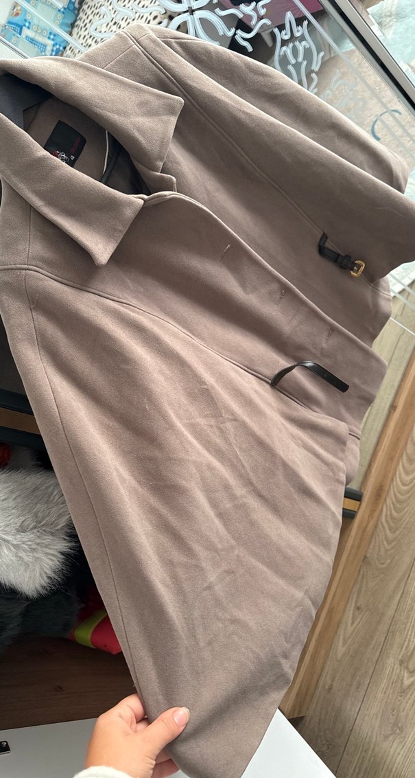 Kahverengi Kadın Kaban - Görsel 2