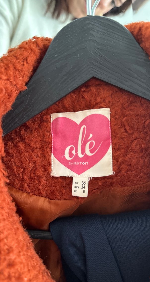 Düğmeli Kahverengi Midi Kadın Ceket - Görsel 2