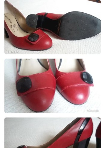 Kırmızı Topuklu Kadın Ayakkabı - Görsel 2
