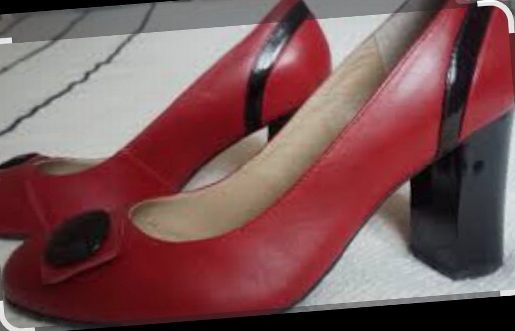 Kırmızı Topuklu Kadın Ayakkabı - Görsel 3