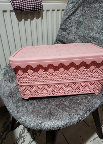 Pembe Delikli Plastik Sepet - Görsel 3