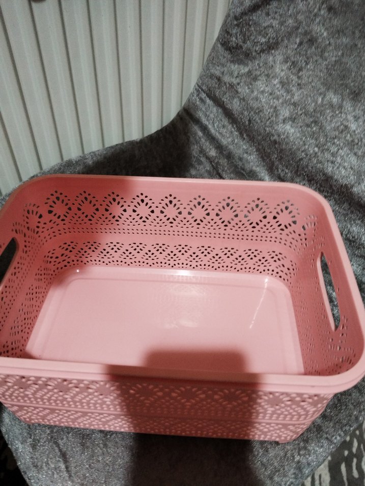 Pembe Delikli Plastik Sepet - Görsel 2