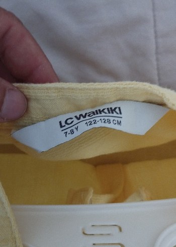 LC Waikiki Sarı Keten Erkek Çocuk Gömlek