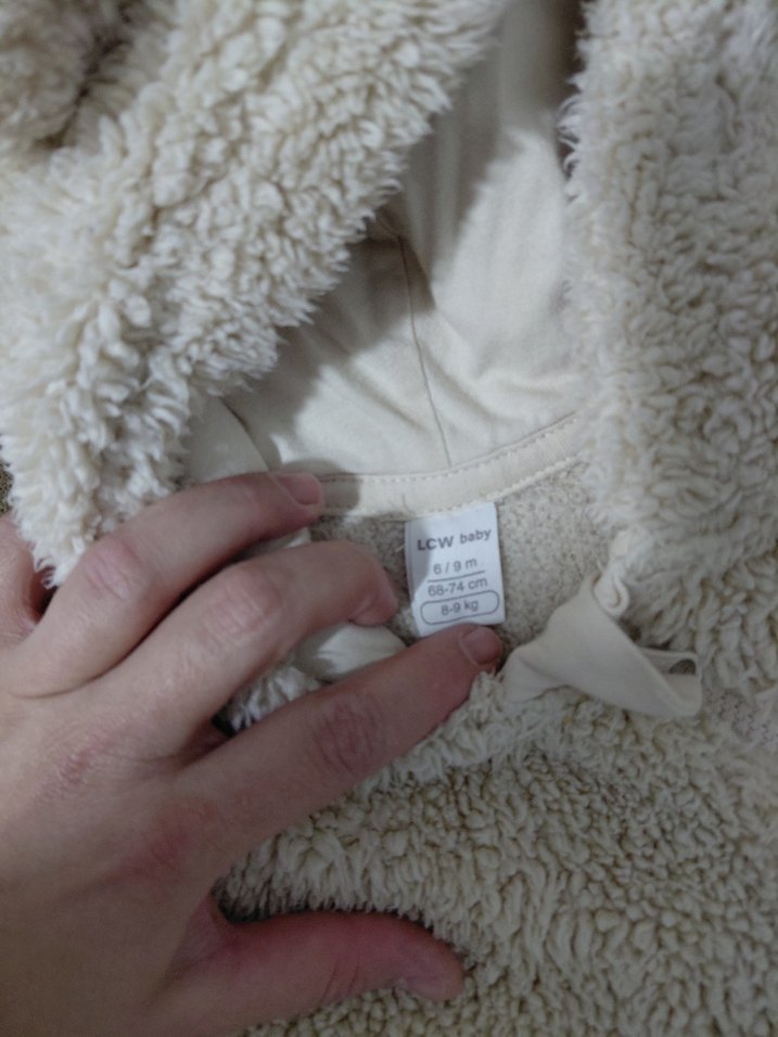 bej Bebek Tulumu Kapüşonlu - Görsel 2