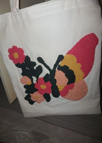 punch İşlemeli Kadın Çanta ASTARSIZ - Görsel 5