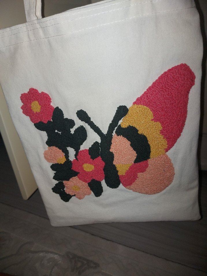 punch İşlemeli Kadın Çanta ASTARSIZ - Görsel 5