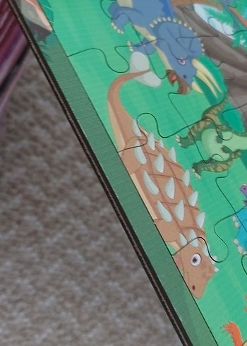 Çocuklar için Dinozor Temalı Yapboz 24 parca - Görsel 3