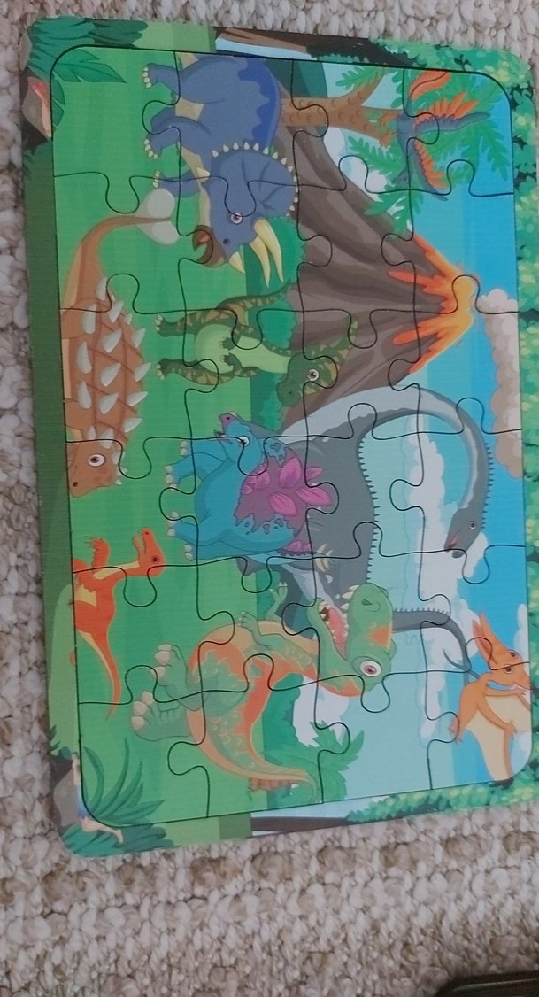 Çocuklar için Dinozor Temalı Yapboz 24 parca - Görsel 2