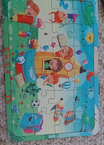 Renkli Çocuklar için Bulmaca Oyunu 24 parca puzzle - Görsel 2