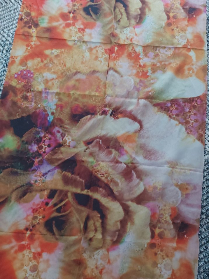 Renkli Drapeli Kadın Şal - Görsel 3