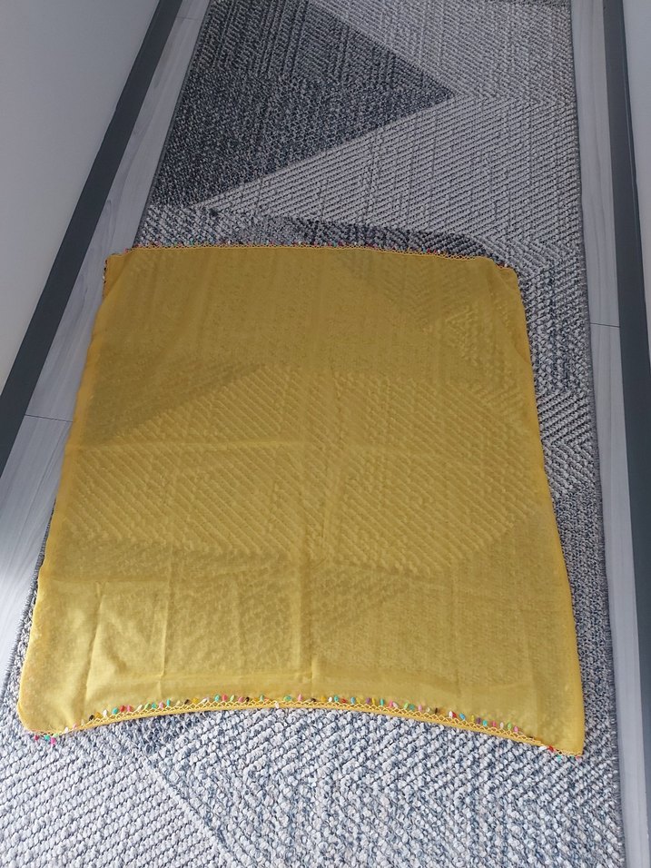 Parlak Sarı Bohem Kadın Şal - Görsel 4