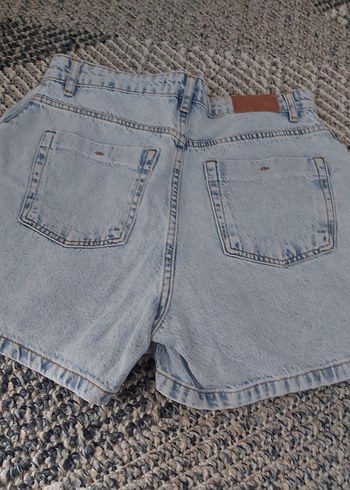 Mavi etekli pantolon şort - Görsel 5