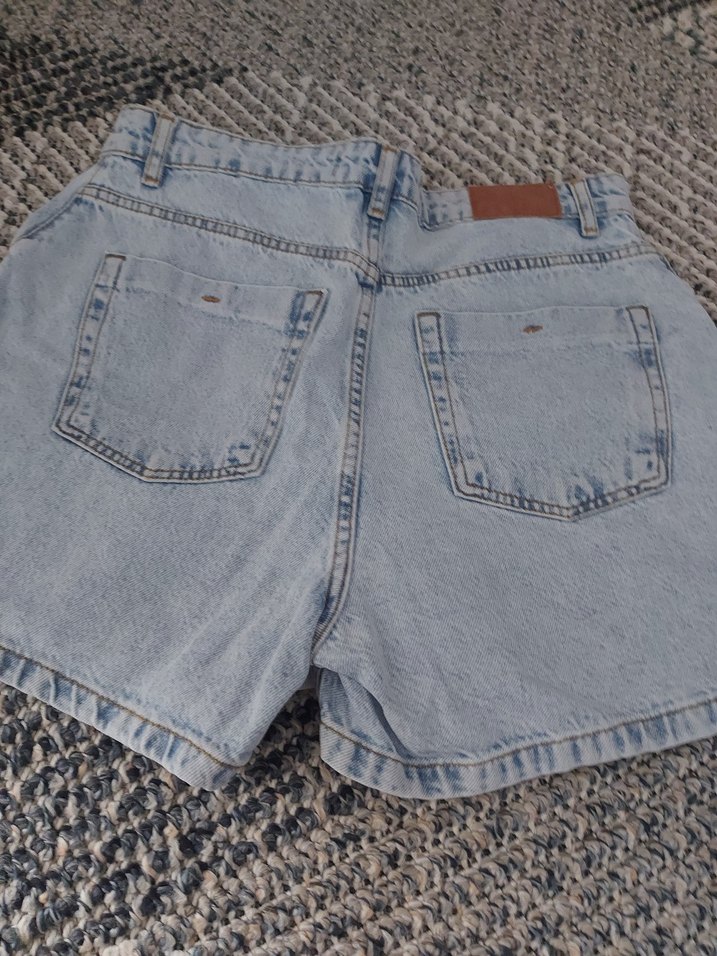 Mavi etekli pantolon şort - Görsel 5