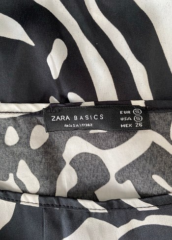 Zebra Desenli Kemerli elbise - Görsel 3