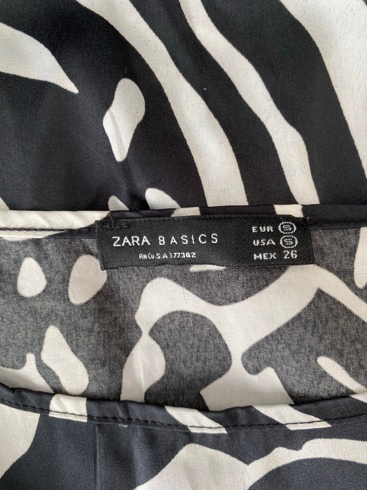 Zebra Desenli Kemerli elbise - Görsel 3