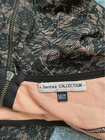 m Beden kahverengi Renk Bershka elbise