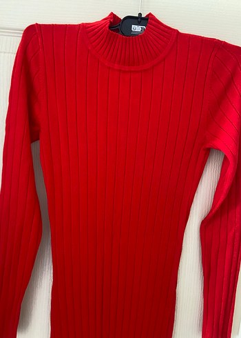 xs Beden kırmızı Renk H&M triko elbise