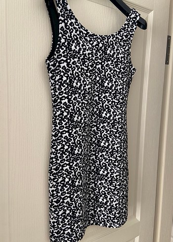 H&M H&M marka leopar desenli elbise