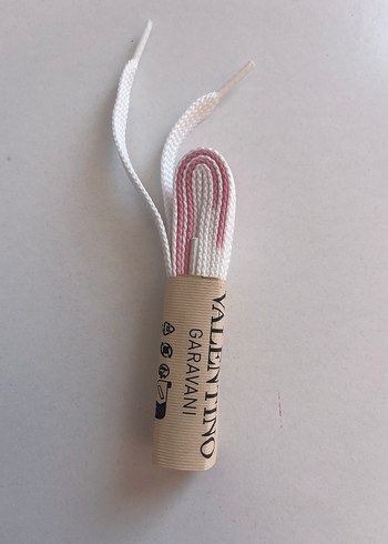 Valentino Pembe Pastel  Ayakkabı Bağcığı - Görsel 4