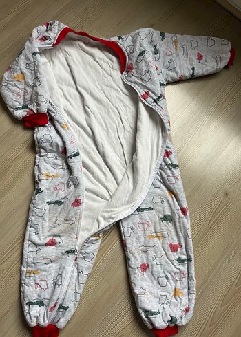 Renkli Desenli Fermuarlı Bebek uyku Tulumu - Görsel 3