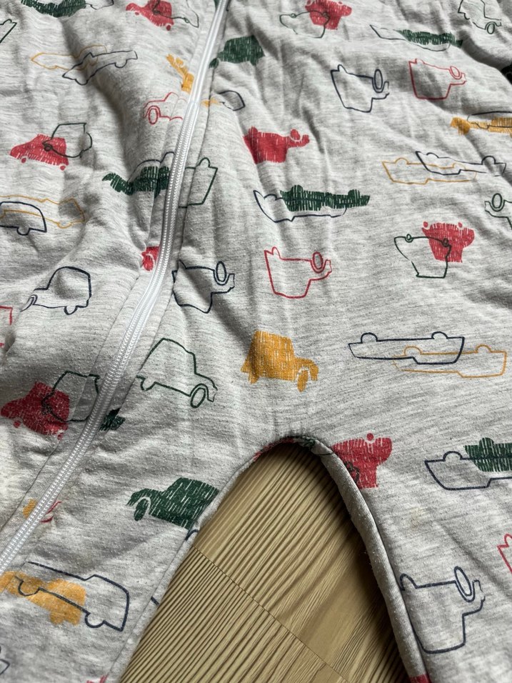 Renkli Desenli Fermuarlı Bebek uyku  Tulumu - Görsel 5