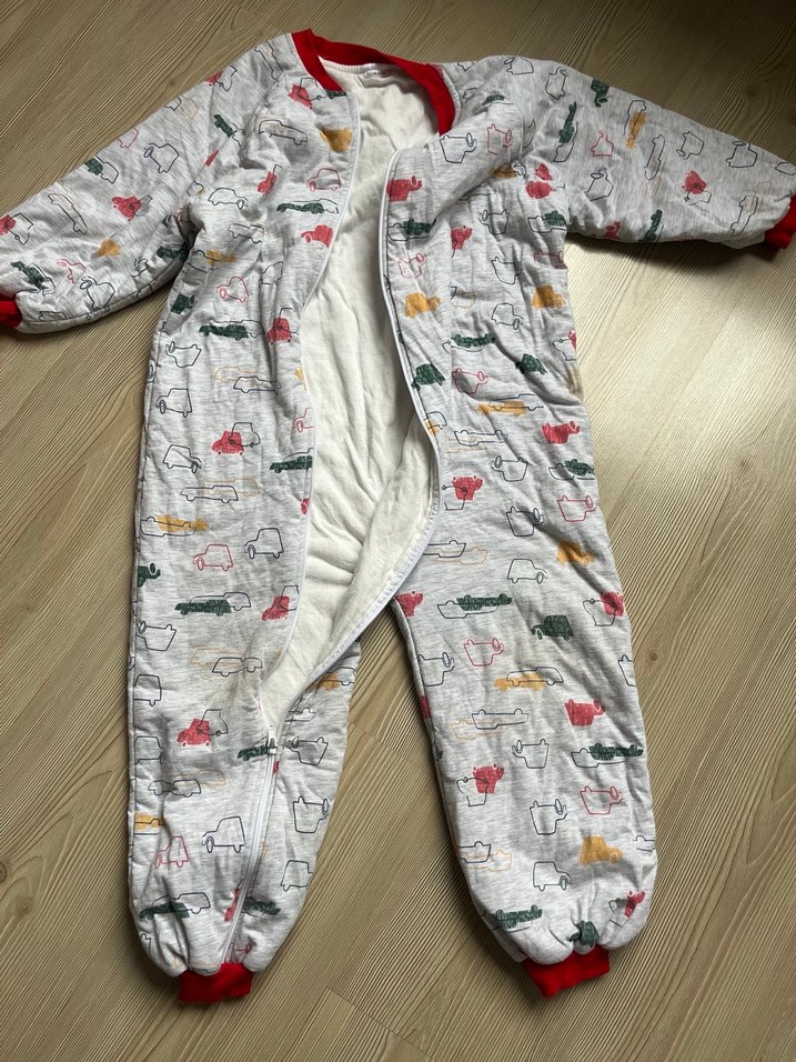 Renkli Desenli Fermuarlı Bebek uyku  Tulumu - Görsel 4