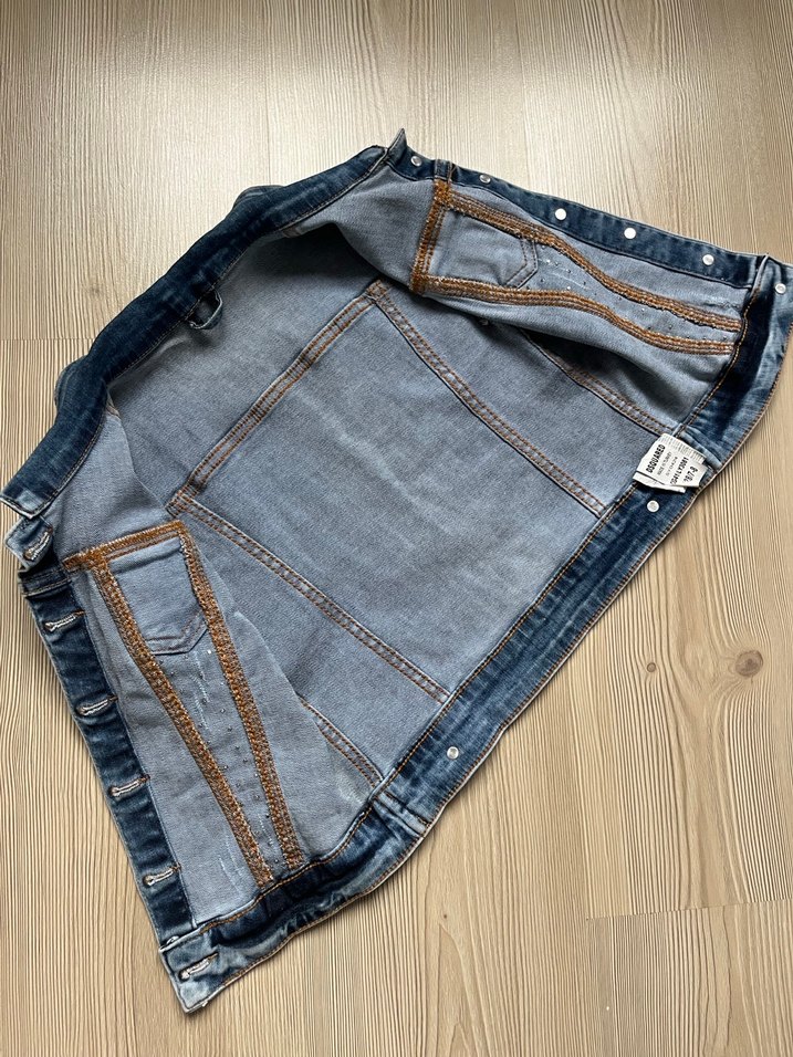 Kız Çocuk Kolsuz Kot Ceket  7/8 Yaş - Görsel 4