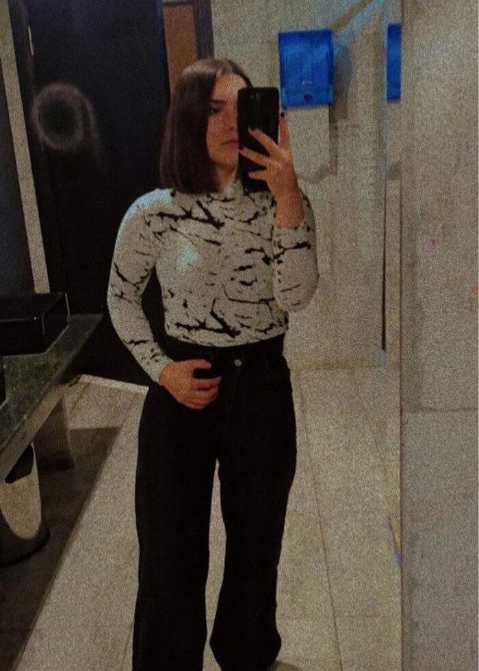 Mermer desenli bluz - Görsel 2