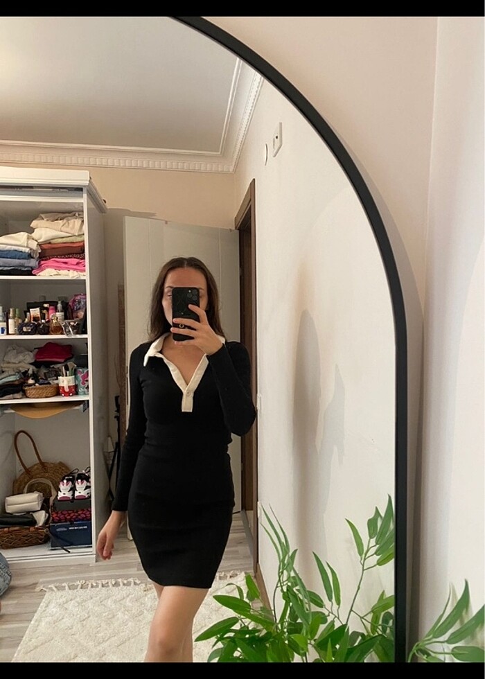 Kadın günlük triko elbise - Görsel 3