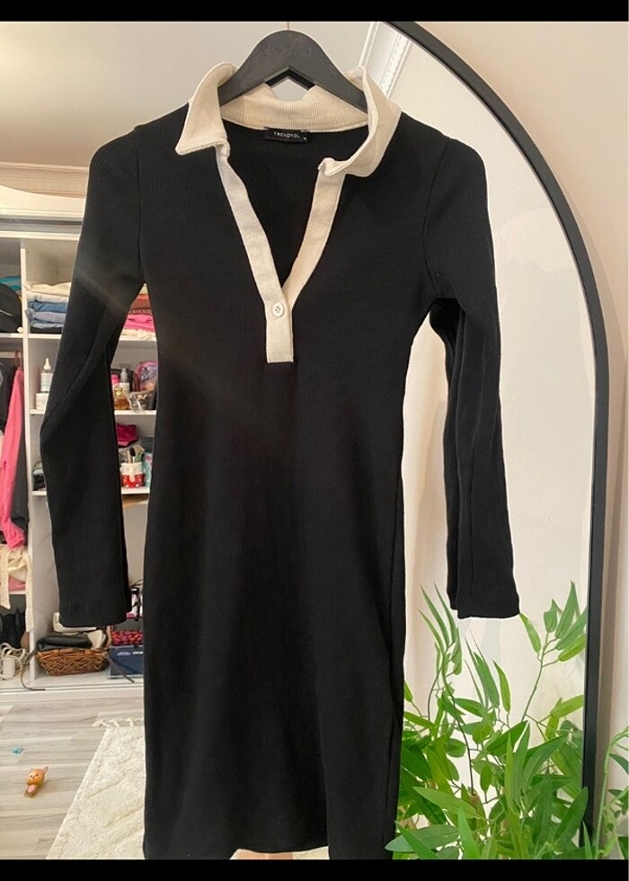 Kadın günlük triko elbise - Görsel 4