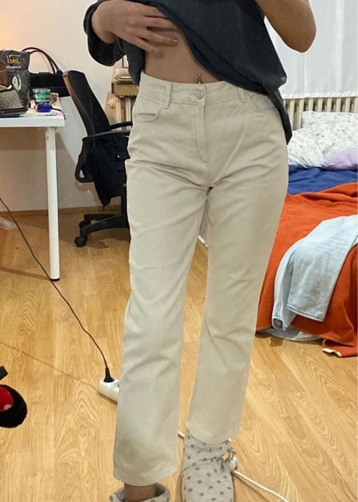 Krem pantolon - Görsel 2