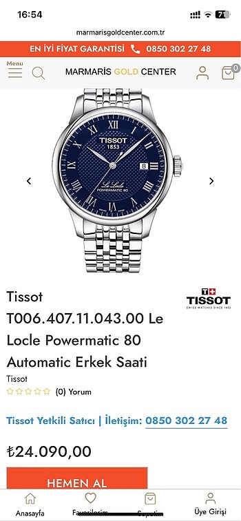 Tissot mekanik saat - Görsel 2