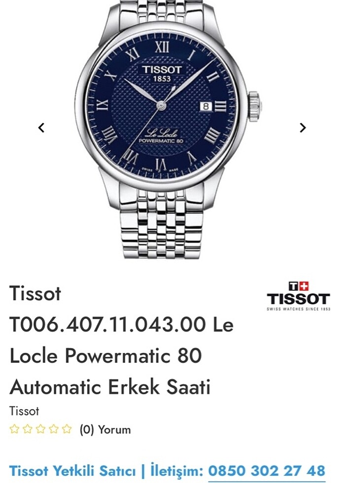 Tissot mekanik saat - Görsel 2