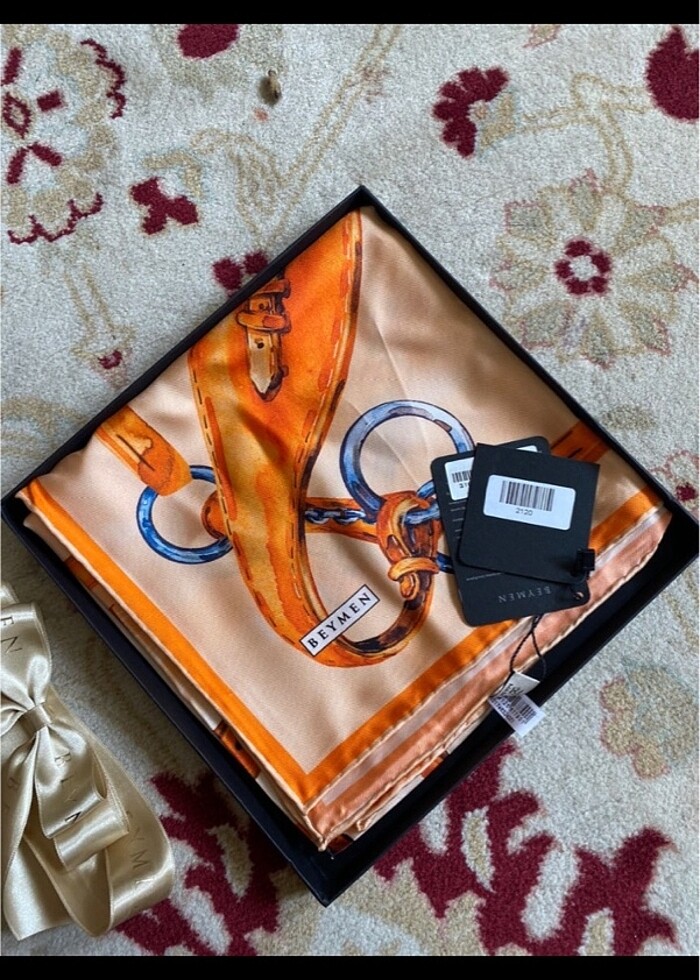 Beymen ipek twill eşarp - Görsel 3