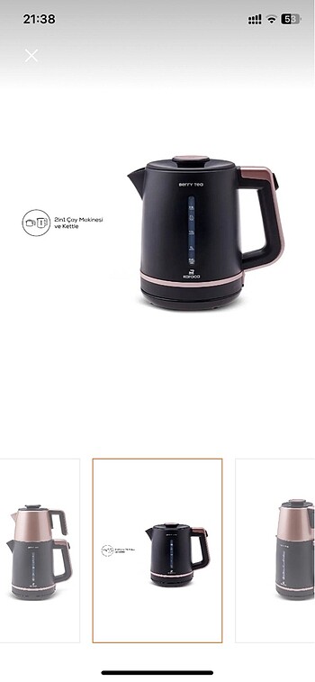 Karaca çay makinesi ve kettle - Görsel 7